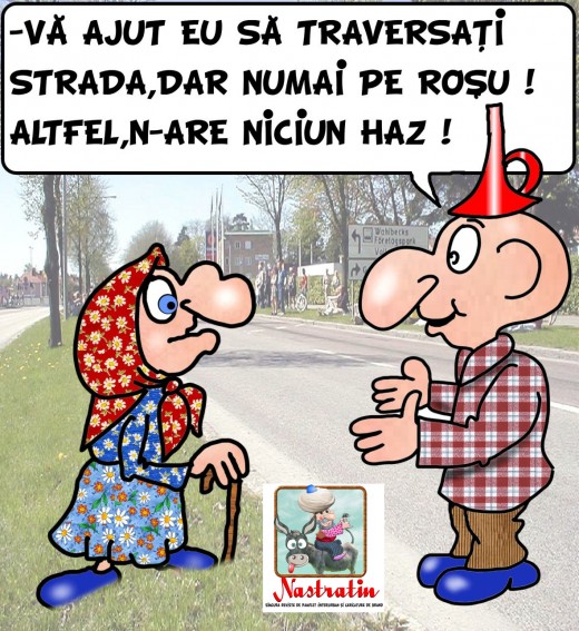 Va ajut eu sa traversati strada