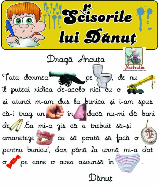 Danut primeste un cadou de la bunica