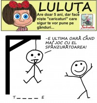 Luluta se joaca spanzuratoarea