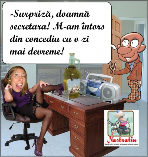 Surpriza pentru secretara