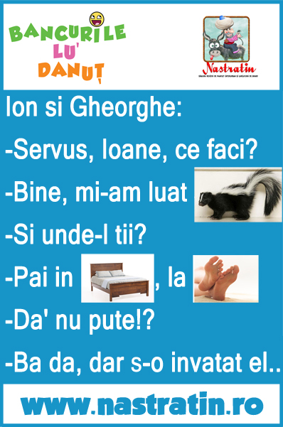 Ion si-a luat sconcs