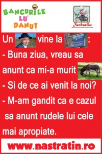 Un taran se duce la politie sa declare decesul magarului