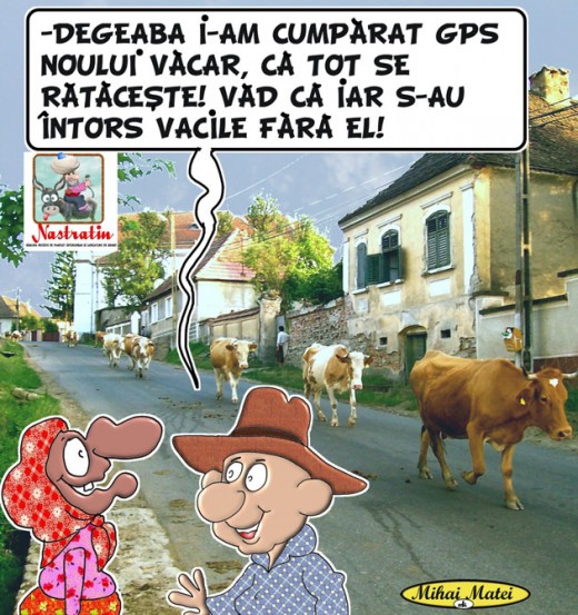 Vacar cu GPS