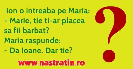 Intrebare pentru Maria