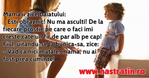 Replica de baiat destept