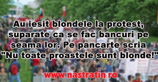 Blondele au iesit in strada