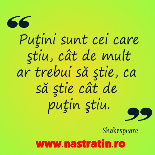 Cat de putin stie fiecare