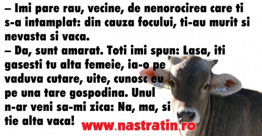 De vaca nu zice nimeni