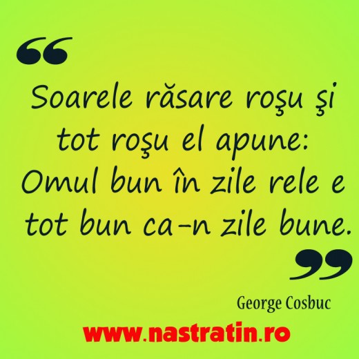 Omul bun e ca soarele