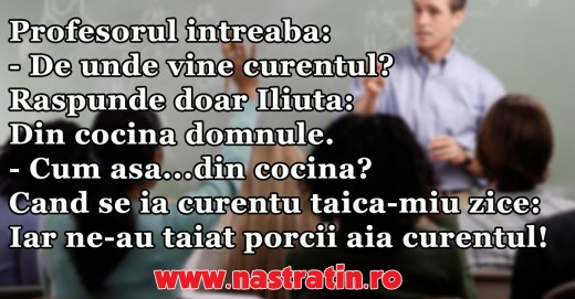 De unde vine curentul