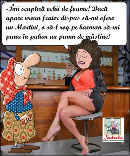 Un Martini cu maslini