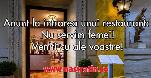 Restaurant cu politica misogina