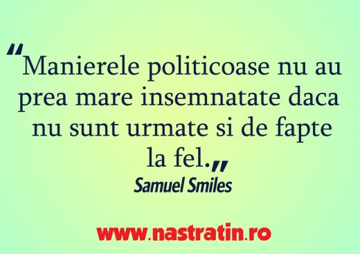 Insemnatatea manierelor politicoase