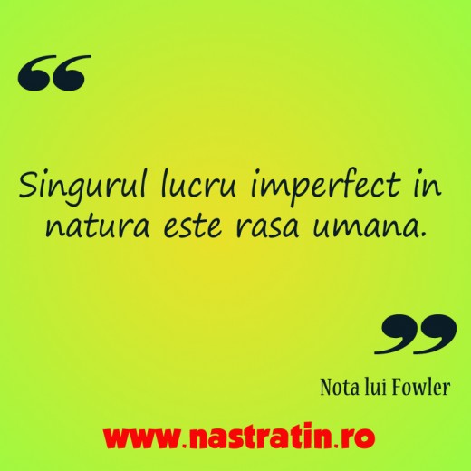 Singurul lucru imperfect