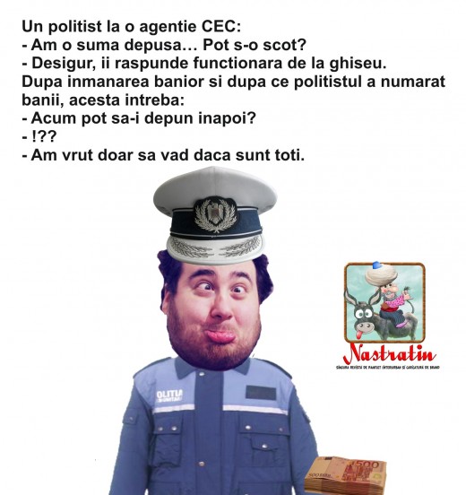 UN POLITIST SUSPICIOS