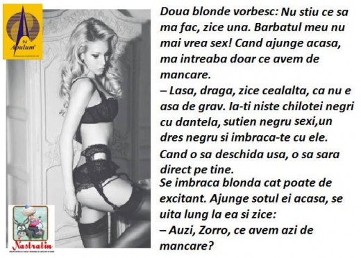 BLONDA SI ZORRO