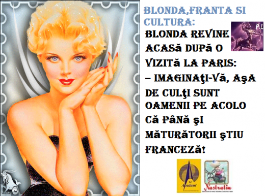 BLONDA, FRANTA SI CULTURA