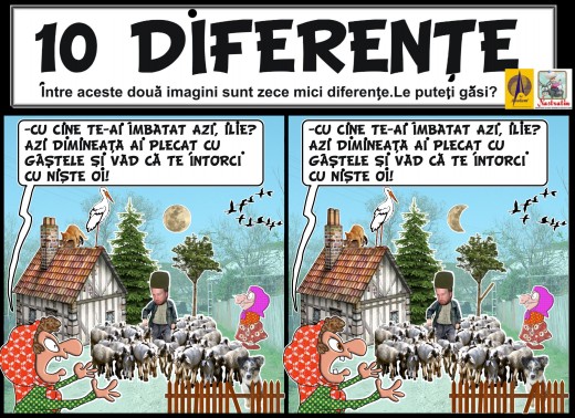 Zece diferente! GASESTE-LE SI POTI CASTIGA O SACOSA DE BANI!