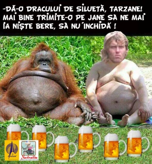 Tarzan si consumul de bere