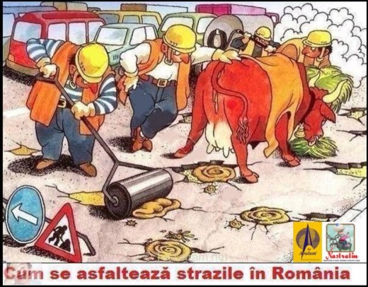 Cum se asfalteaza la noi