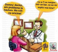 Ce face ea la bautura…