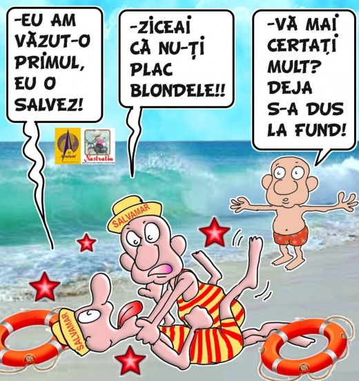 Blonda si salvamarii