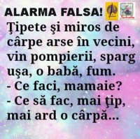 Alarma falsa intr-un bloc