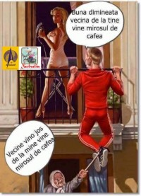 La o cafea