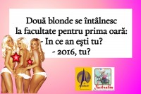 BLONDA LA FACULTATE