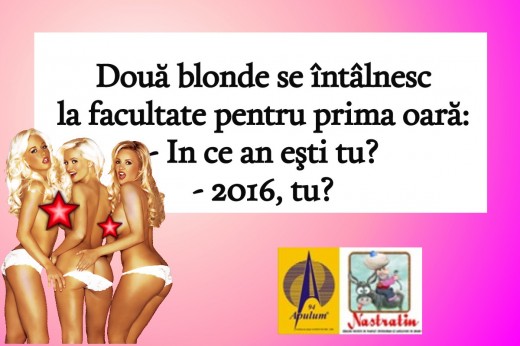 BLONDA LA FACULTATE