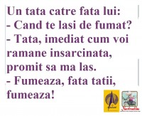 Fata care fumeaza