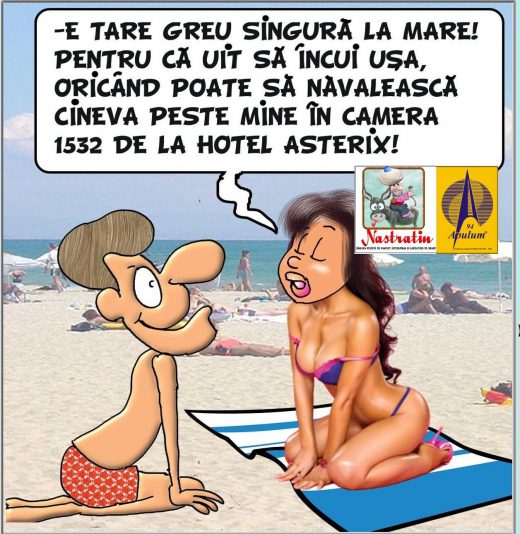 SINGURA LA MARE